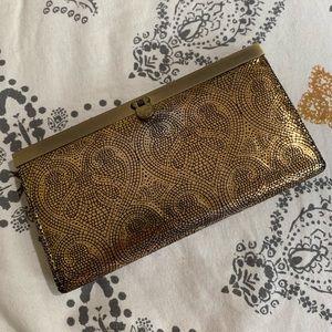 BDG gold clutch wallet
